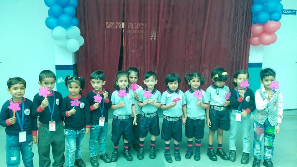 Class IV students performing dance